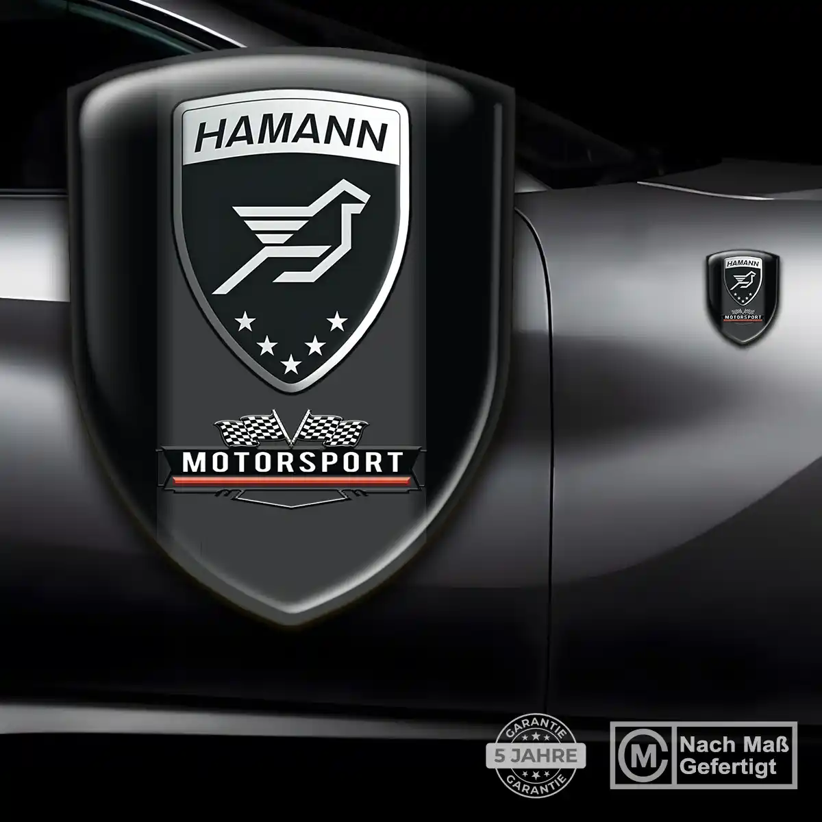 Hamann 3D Gel Aufkleber Emblem Ausdrucksstarkes Design