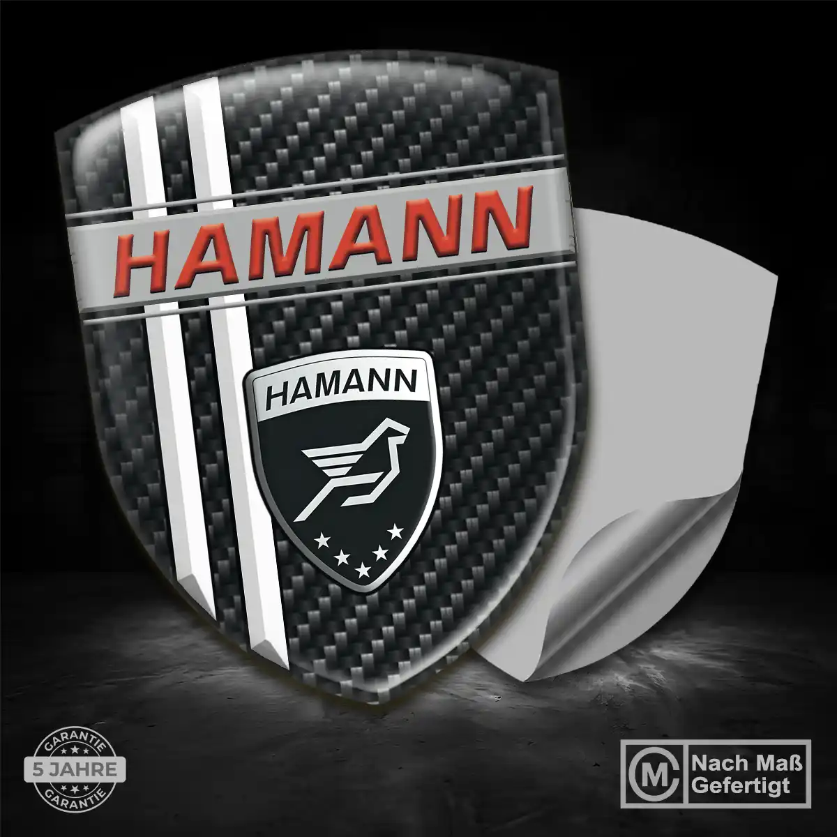 Hamann 3D Gel Aufkleber Emblem Auto Edles Design
