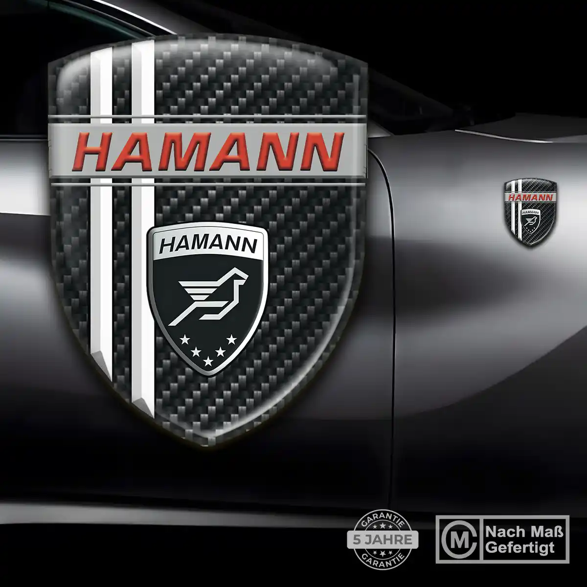 Hamann 3D Gel Aufkleber Emblem Auto Edles Design