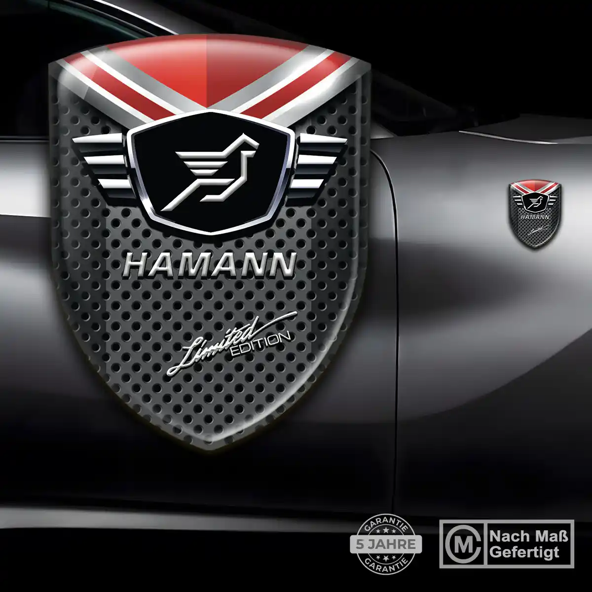 Hamann 3D Gel Aufkleber Emblem Auto Limitierte Auflage