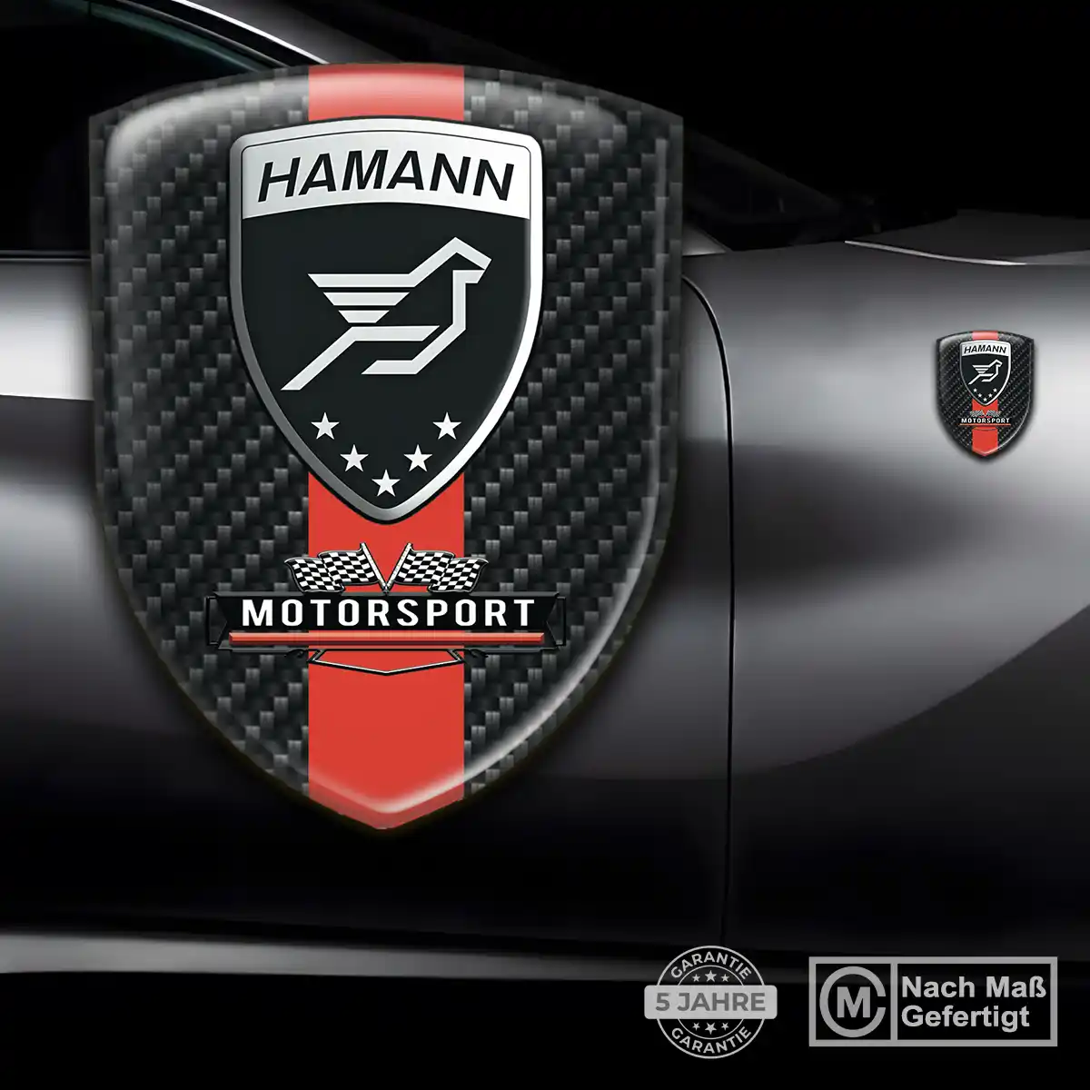 Hamann 3D Gel Aufkleber Emblem Auto Markenedition