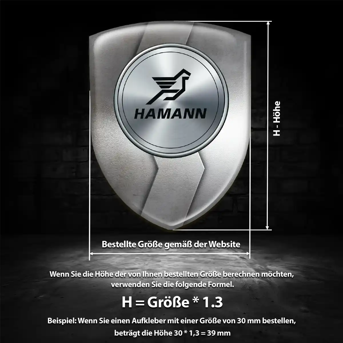 Hamann 3D Gel Aufkleber Emblem Auto Premiumqualität