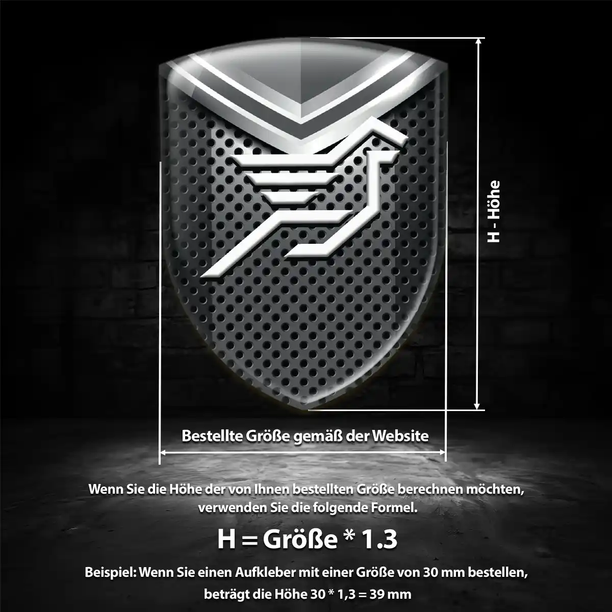 Hamann 3D Gel Aufkleber Emblem Edles Design
