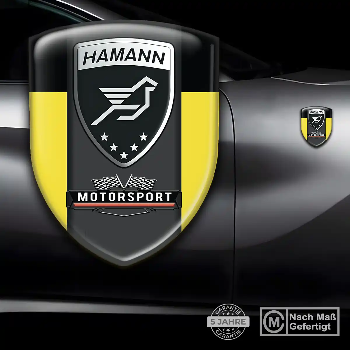 Hamann 3D Gel Aufkleber Emblem Elegantes Design