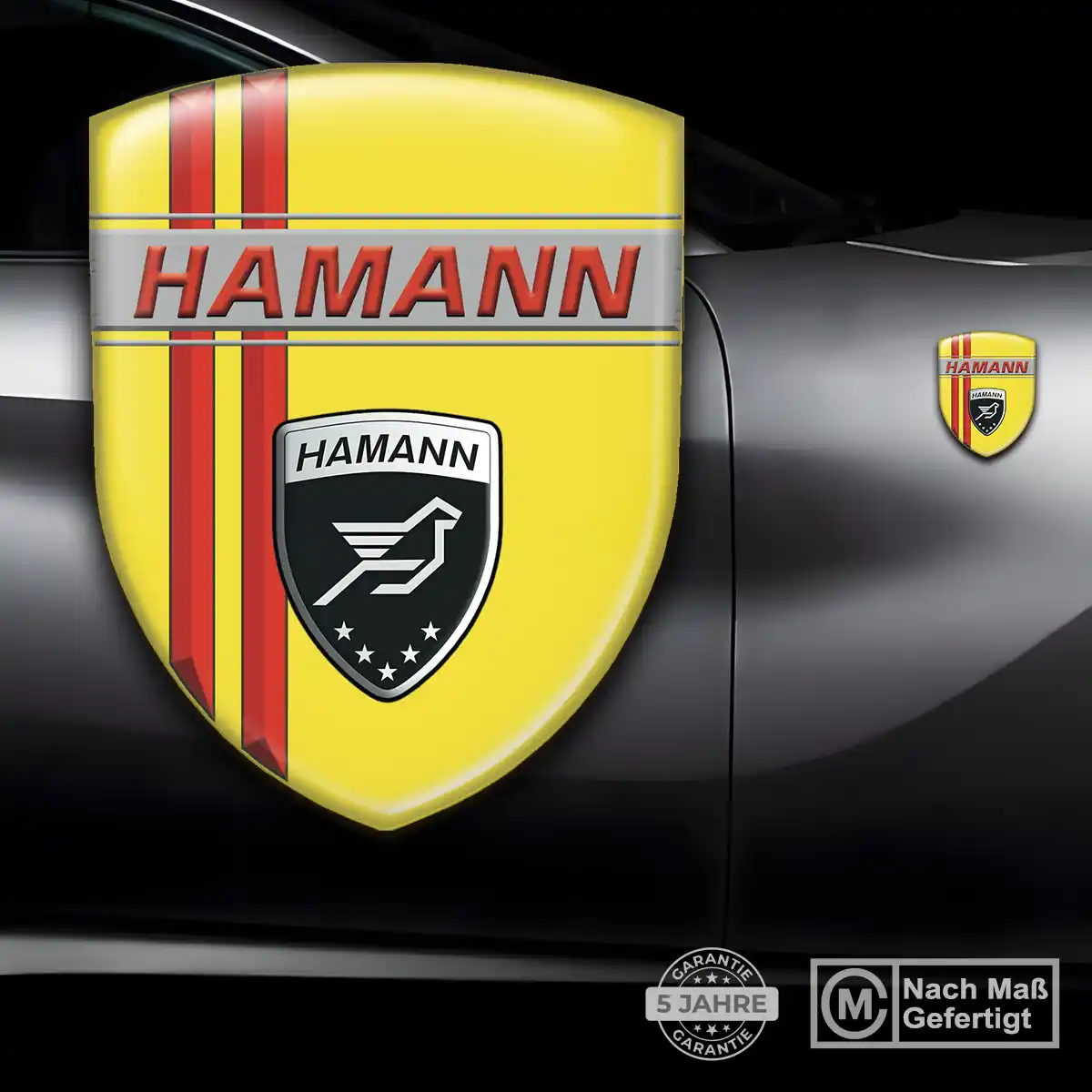Hamann 3D Gel Aufkleber Emblem Erstklassige Qualität