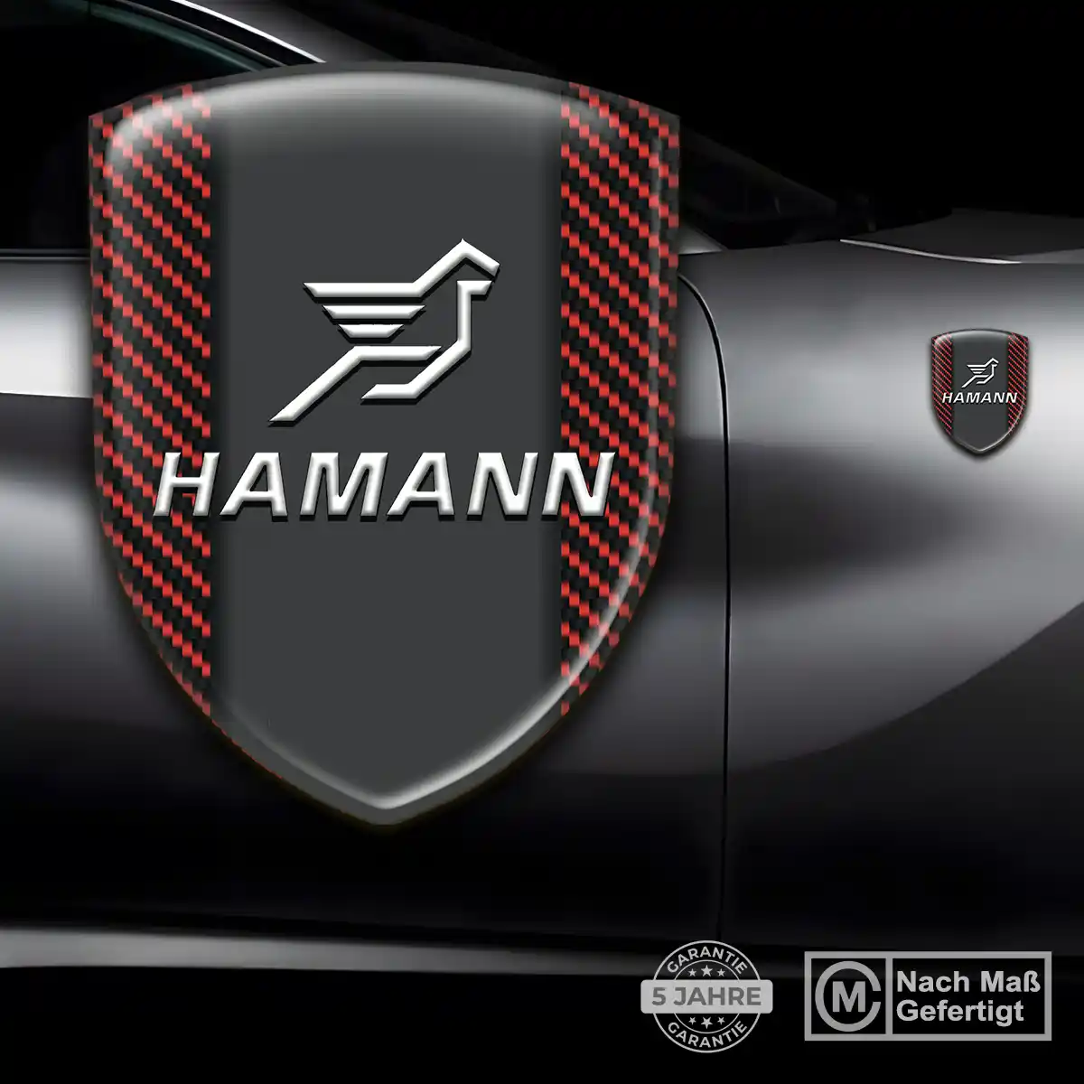 Hamann 3D Gel Aufkleber Emblem Höchste Qualität