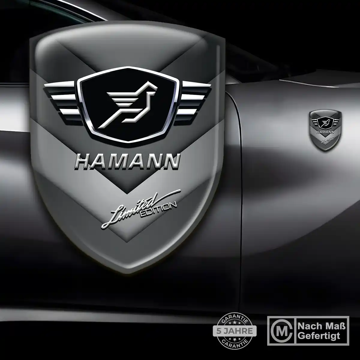 Hamann 3D Gel Aufkleber Emblem Interieurdesign