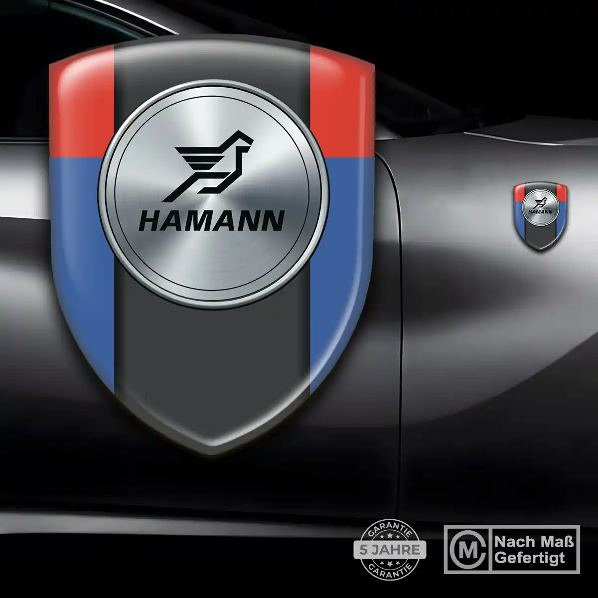 Hamann 3D Gel Aufkleber Emblem Markenedition