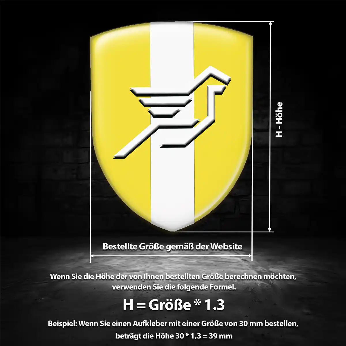Hamann 3D Gel Aufkleber Emblem Modernes Design