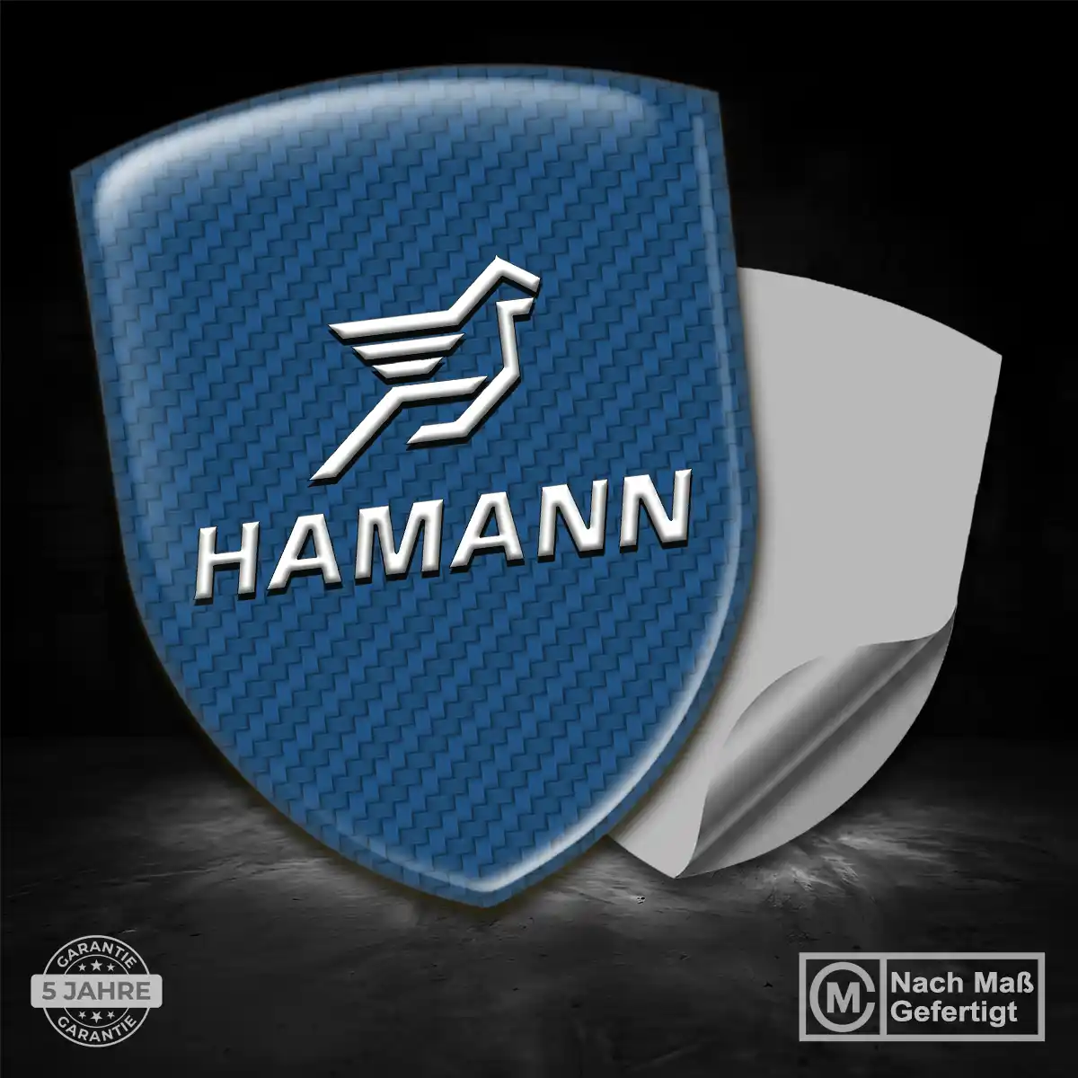 Hamann 3D Gel Aufkleber Emblem Premiumqualität