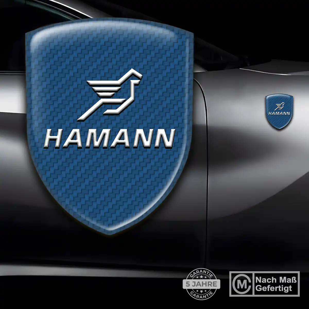 Hamann 3D Gel Aufkleber Emblem Premiumqualität