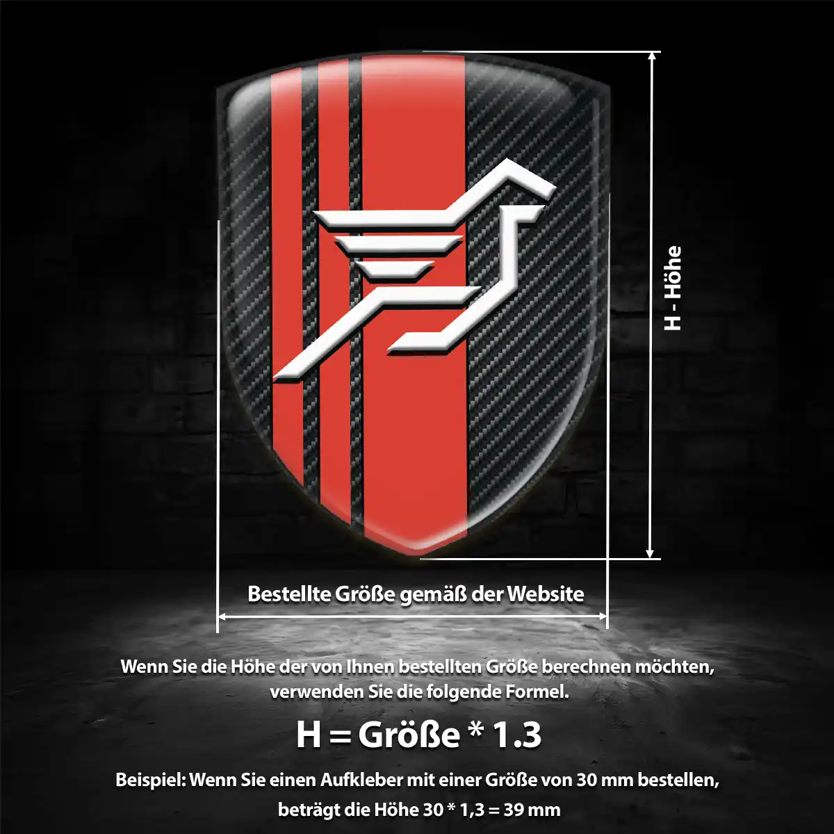 Hamann 3D Gel Aufkleber Emblem Spitzenqualität