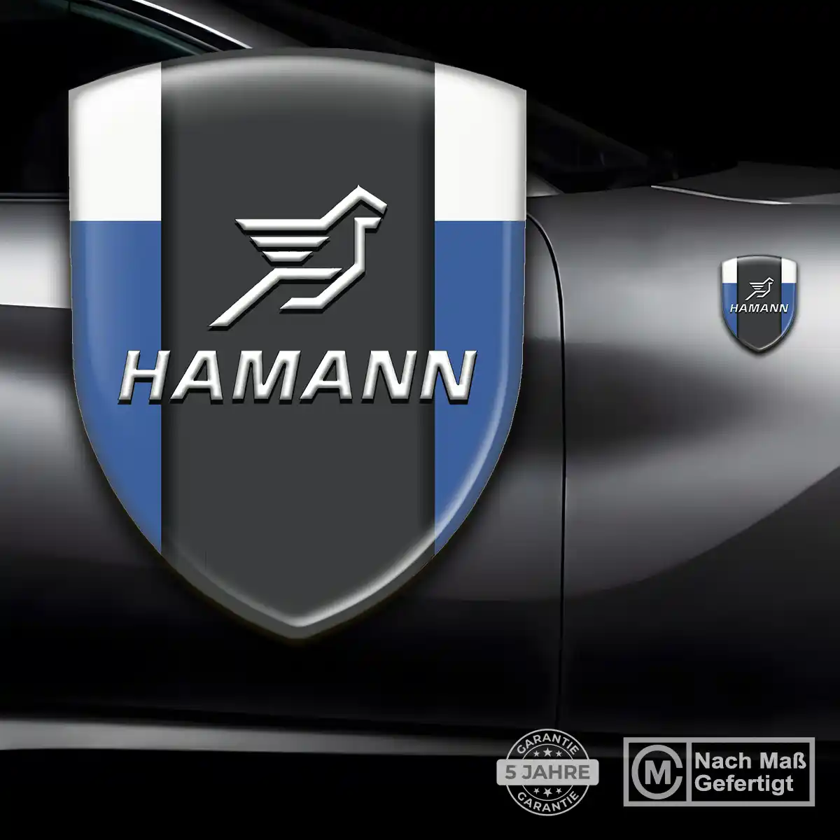 Hamann 3D Gel Aufkleber Embleme Ausdrucksstarkes Design