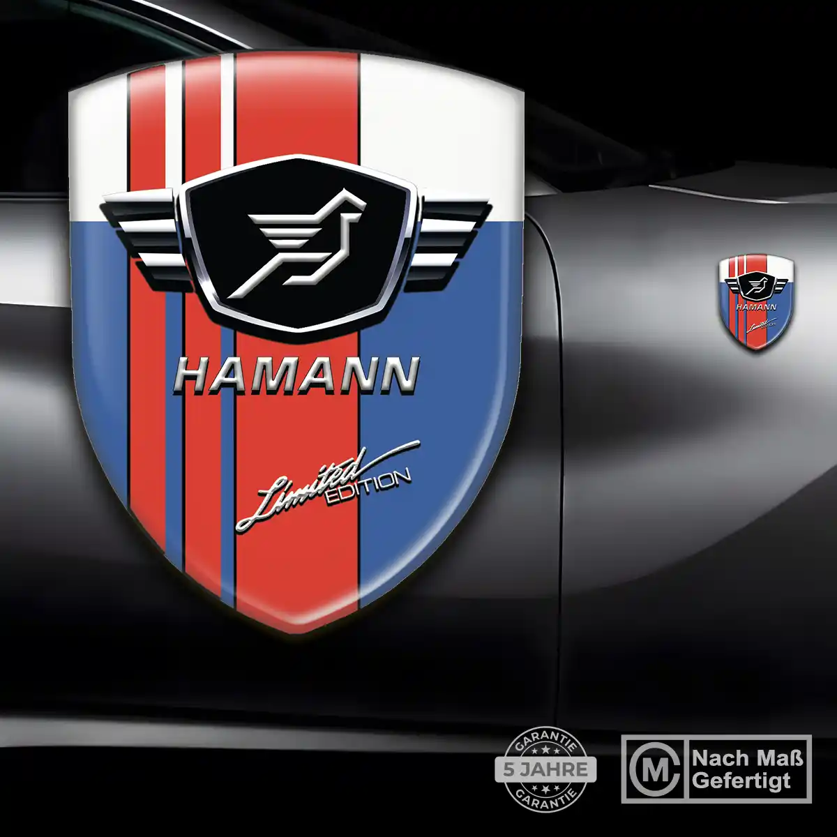 Hamann 3D Gel Aufkleber Embleme Auto Edles Design