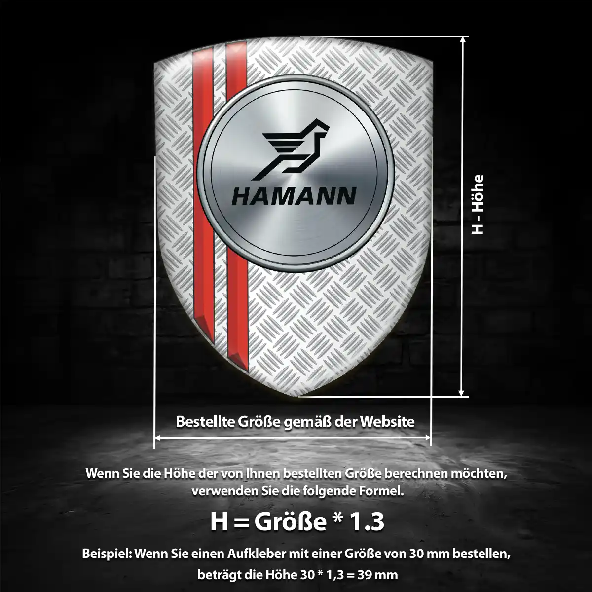 Hamann 3D Gel Aufkleber Embleme Auto Exterieurdesign