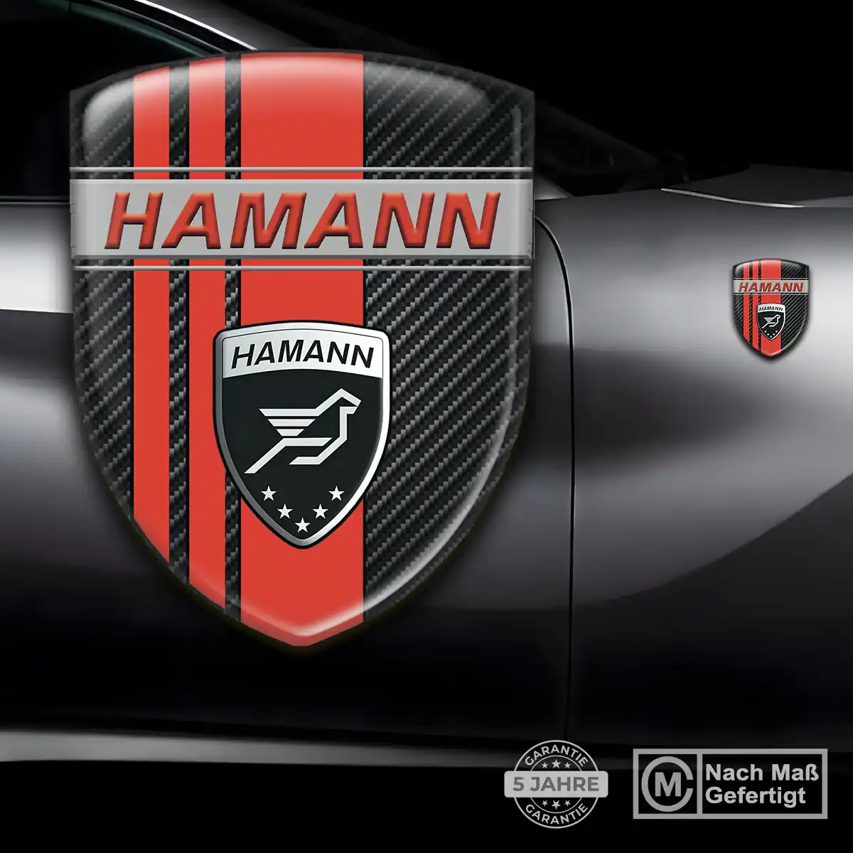 Hamann 3D Gel Aufkleber Embleme Auto Markenedition