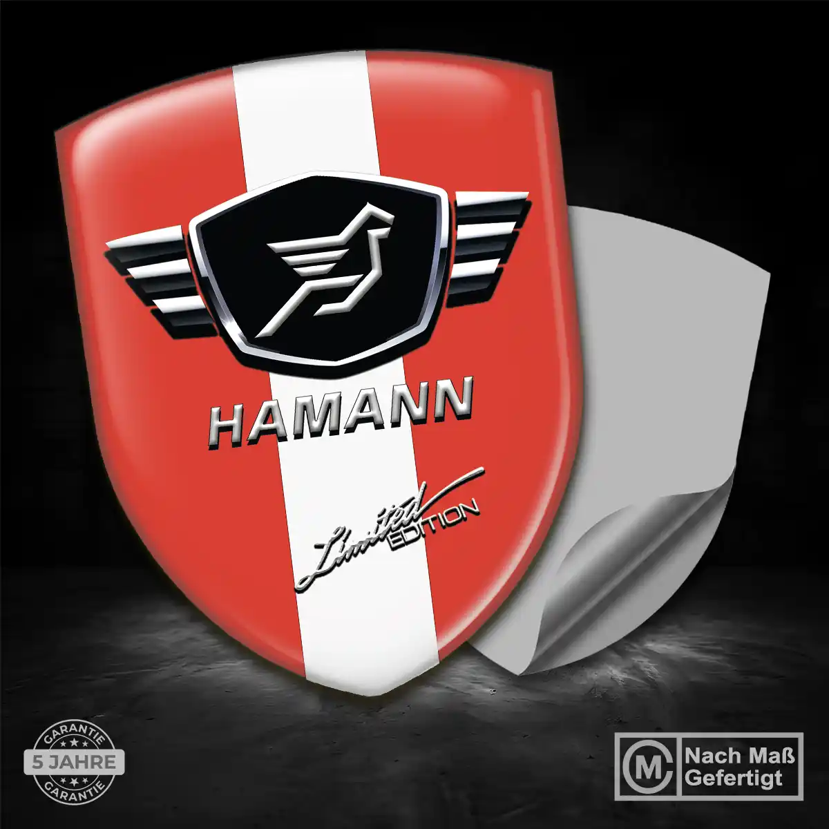 Hamann 3D Gel Aufkleber Embleme Edles Design