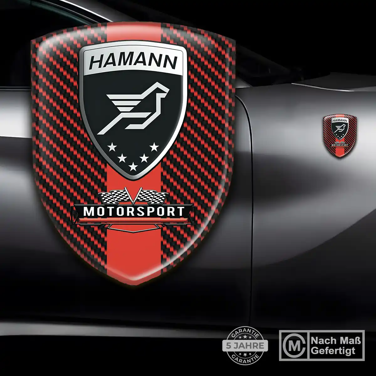 Hamann 3D Gel Aufkleber Embleme Exterieurdesign