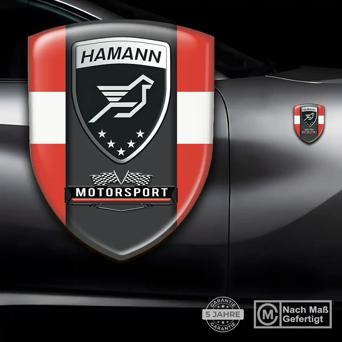 Hamann 3D Gel Aufkleber Embleme Höchste Qualität