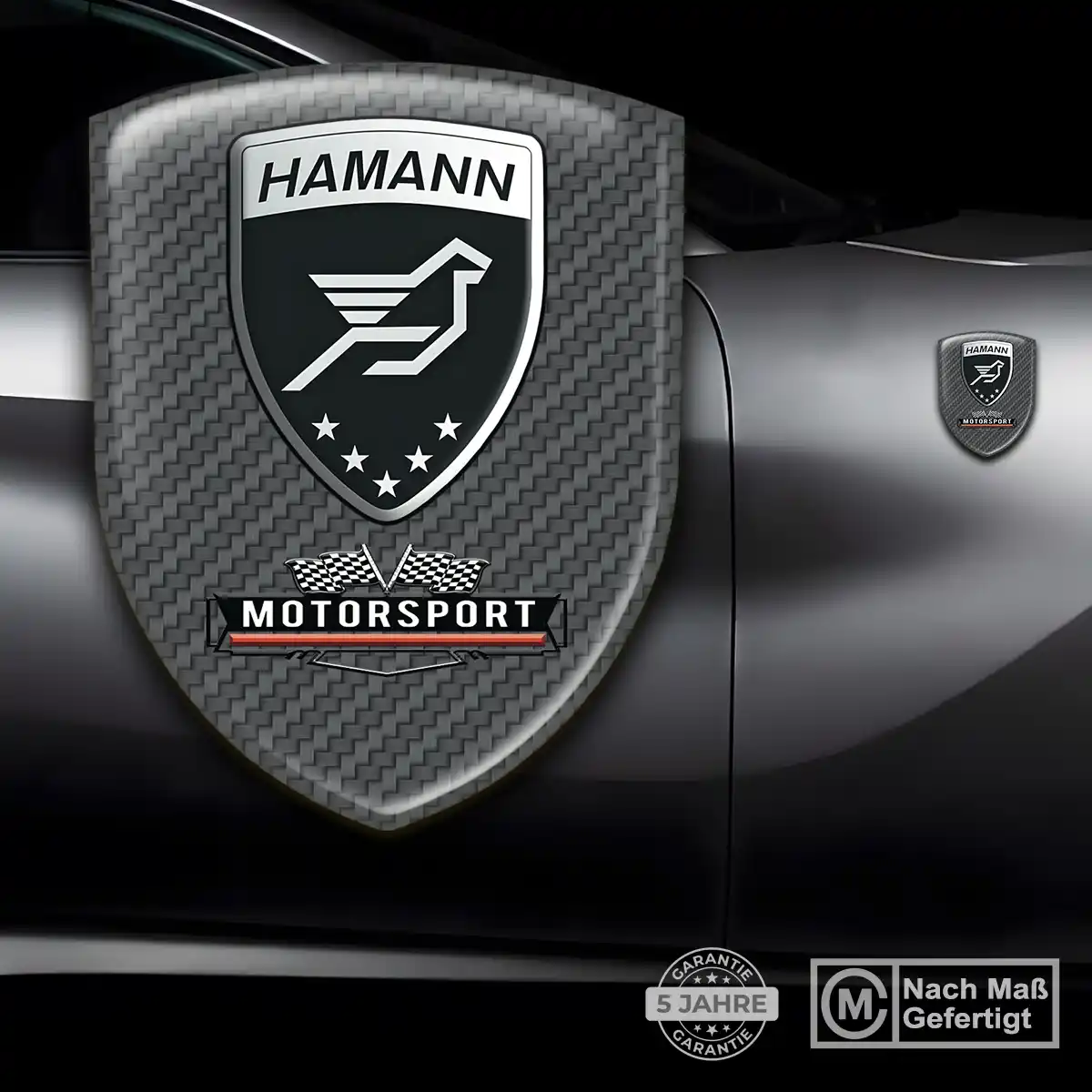 Hamann 3D Gel Aufkleber Embleme Markenedition