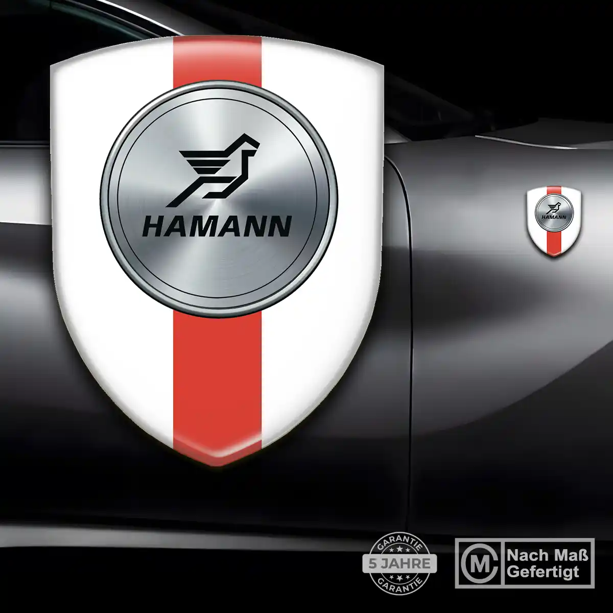 Hamann 3D Gel Aufkleber Embleme Modernes Design