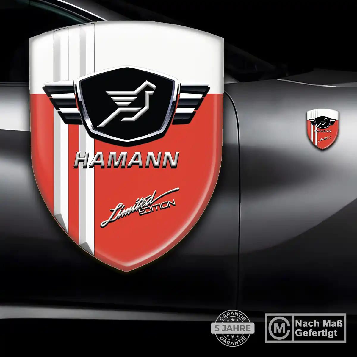 Hamann 3D Gel Aufkleber Embleme Spitzenqualität