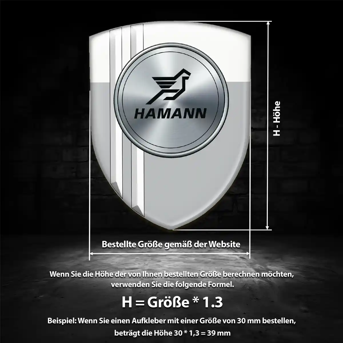 Hamann 3D Gel Aufkleber Exterieurdesign