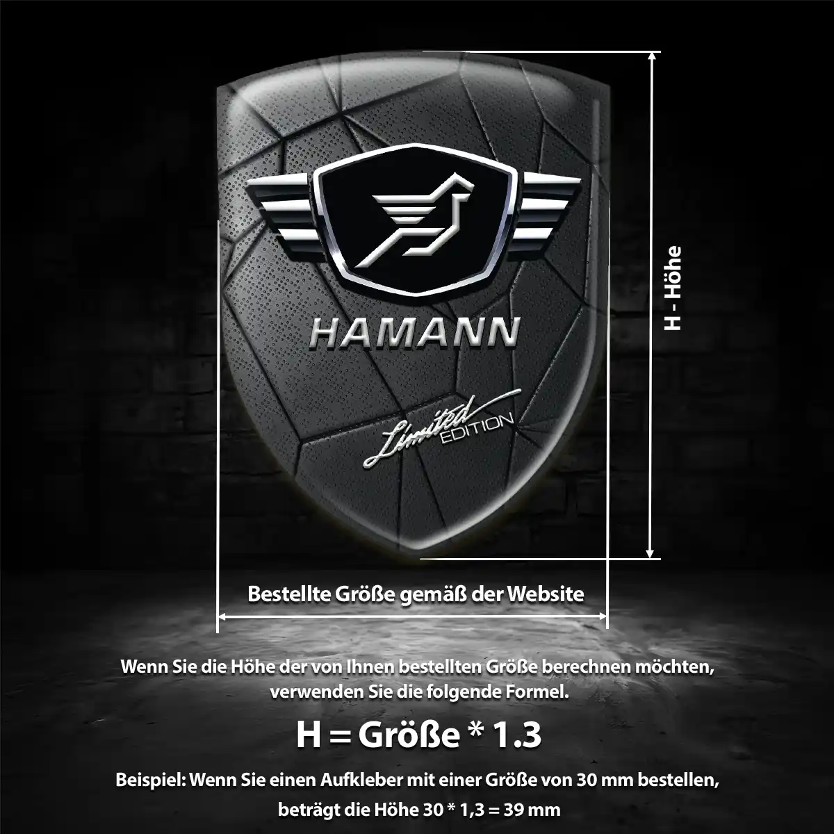 Hamann 3D Gel Aufkleber Limitierte Auflage