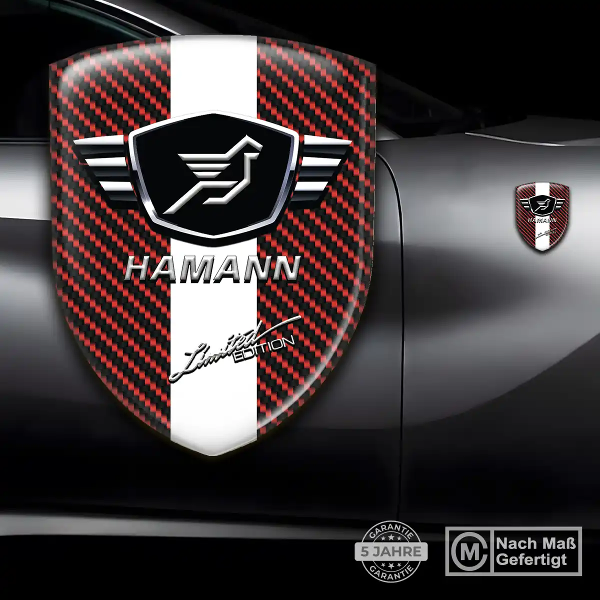 Hamann 3D Gel Aufkleber Markenedition