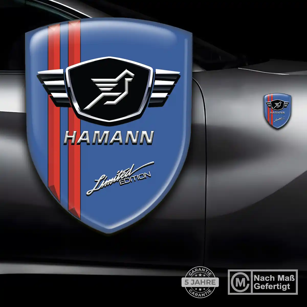 Hamann 3D Gel Aufkleber Silikon Auto Hochwertiges Harz
