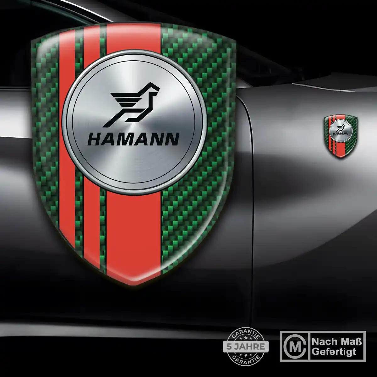 Hamann 3D Gel Aufkleber Silikon Auto Markenedition