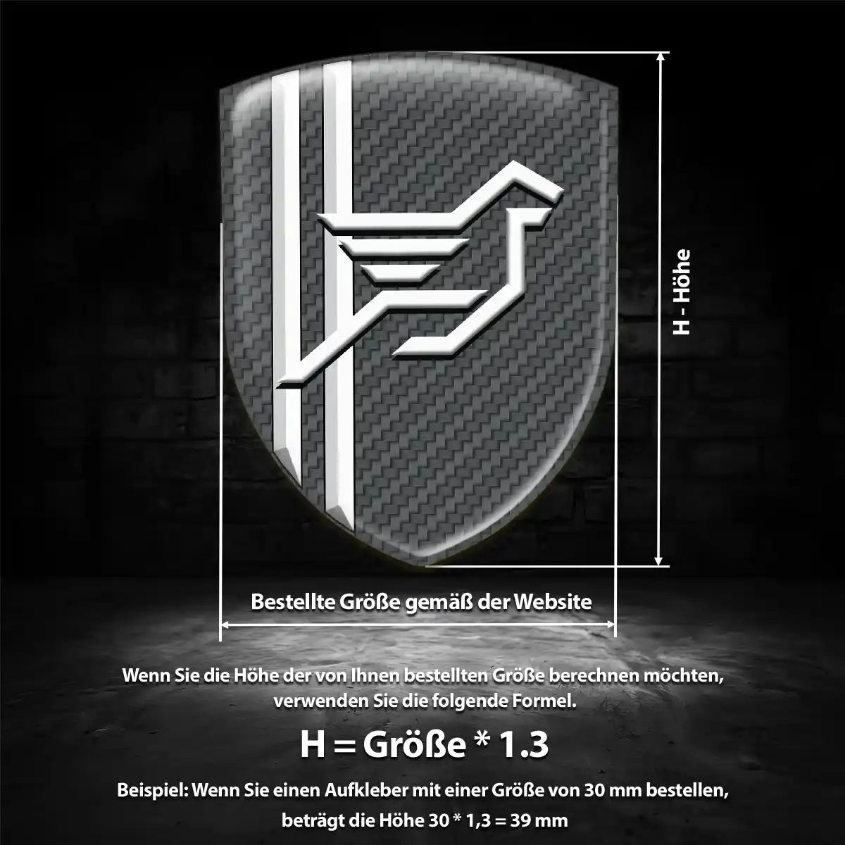 Hamann 3D Gel Aufkleber Silikon Auto Stilvolles Design