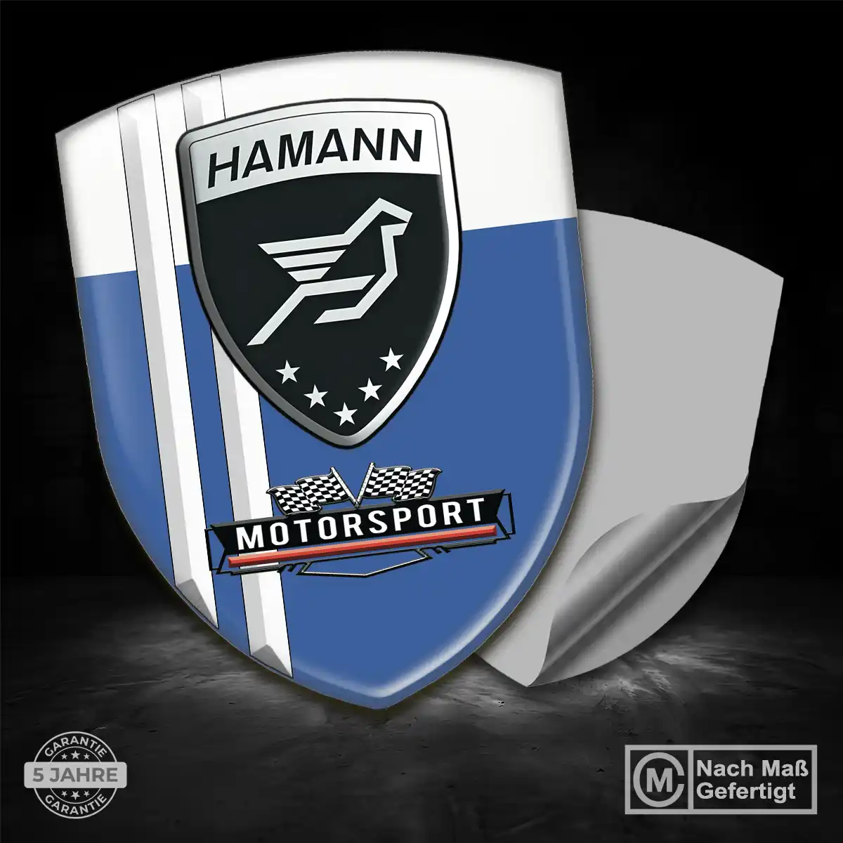 Hamann 3D Gel Aufkleber Silikon Edles Design