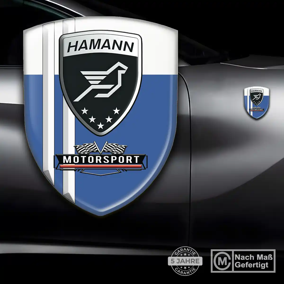 Hamann 3D Gel Aufkleber Silikon Edles Design
