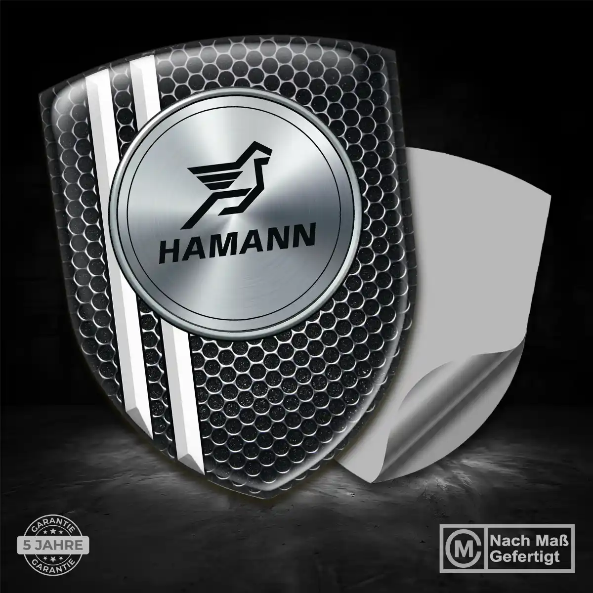Hamann 3D Gel Aufkleber Silikon Elegantes Design