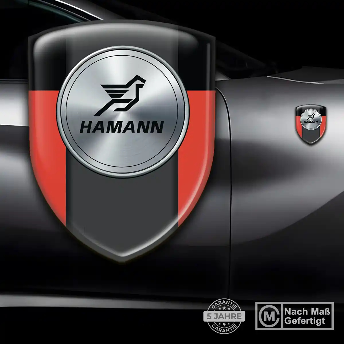 Hamann 3D Gel Aufkleber Silikon Höchste Qualität