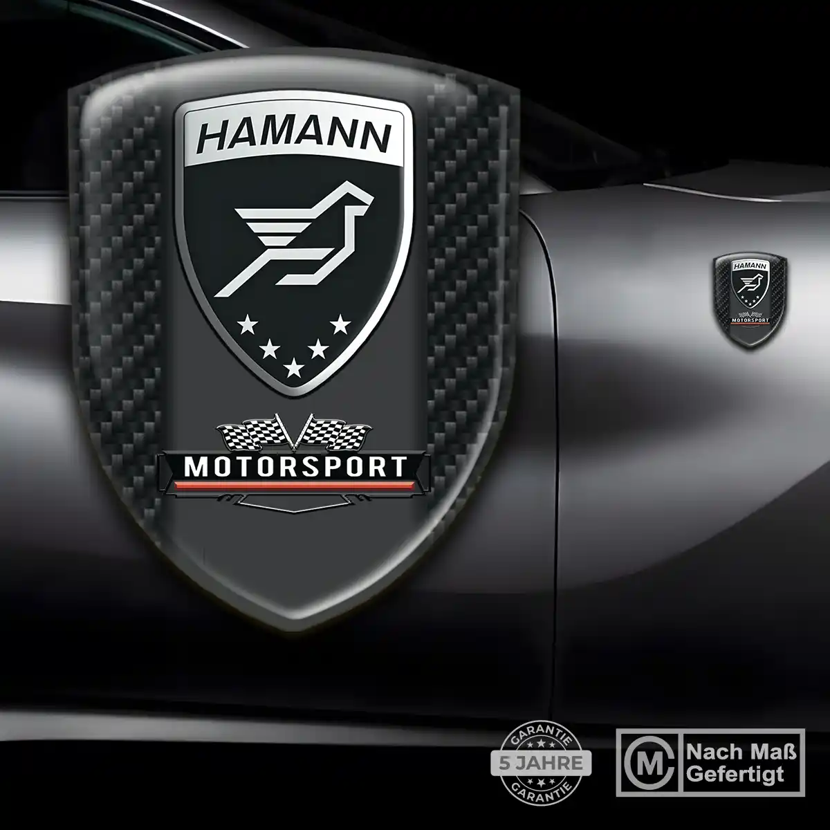 Hamann 3D Gel Aufkleber Silikon Markenedition