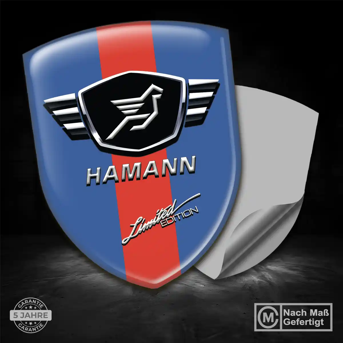 Hamann 3D Gel Aufkleber Silikon Premiumqualität