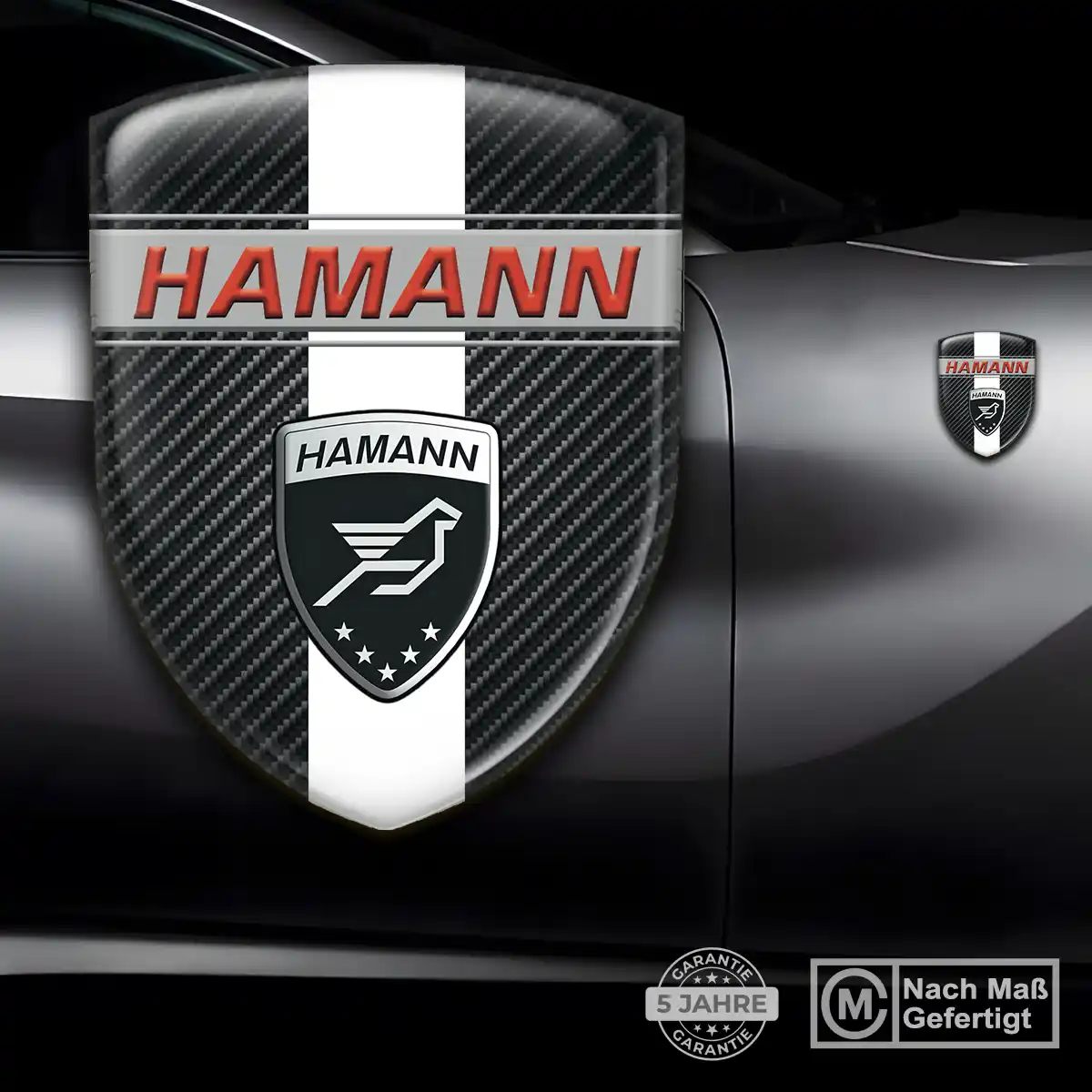 Hamann 3D Gel Aufkleber Silikon Spitzenqualität