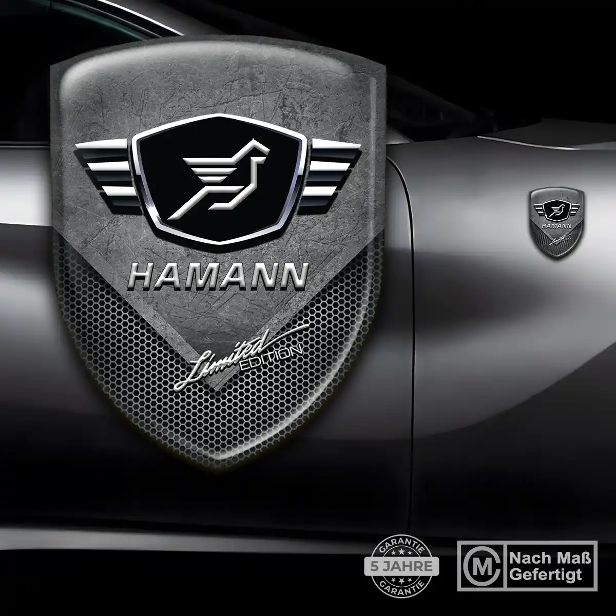 Hamann 3D Gel Aufkleber Wappen Anspruchsvolles Design