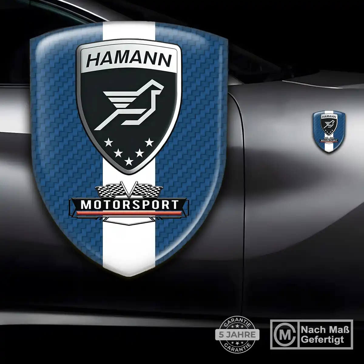 Hamann 3D Gel Aufkleber Wappen Ausdrucksstarkes Design