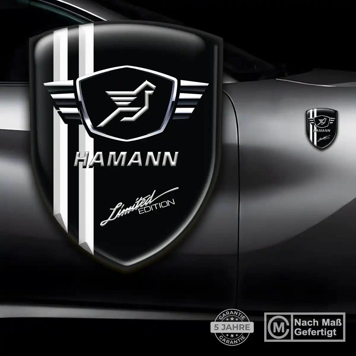 Hamann 3D Gel Aufkleber Wappen Auto Edles Design