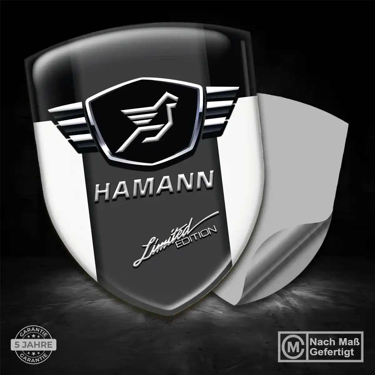 Hamann 3D Gel Aufkleber Wappen Auto Elegantes Design
