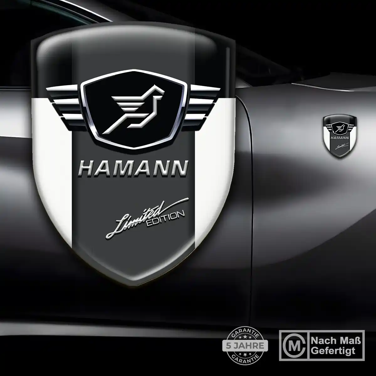 Hamann 3D Gel Aufkleber Wappen Auto Elegantes Design