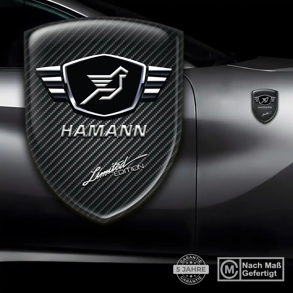 Hamann 3D Gel Aufkleber Wappen Auto Hochwertiges Harz