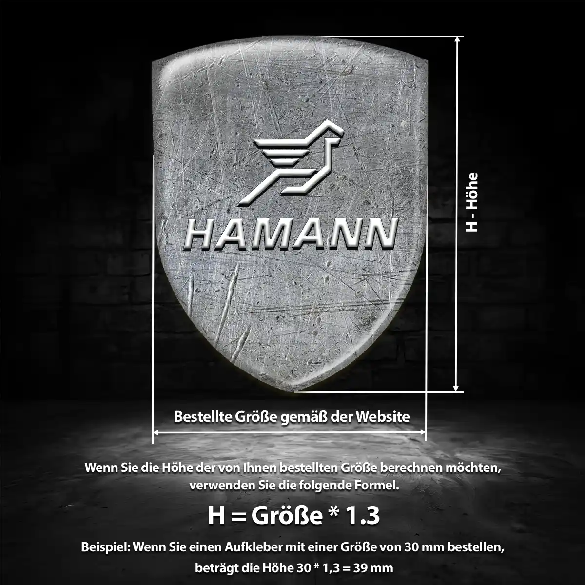 Hamann 3D Gel Aufkleber Wappen Auto Hohe Qualität