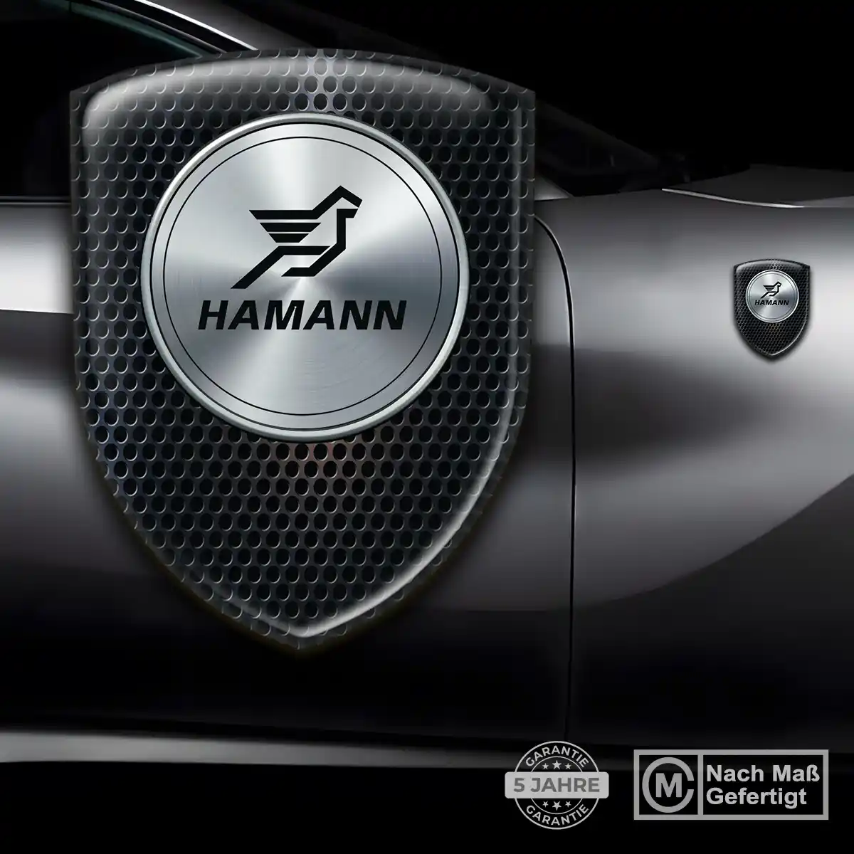 Hamann 3D Gel Aufkleber Wappen Auto Markenedition