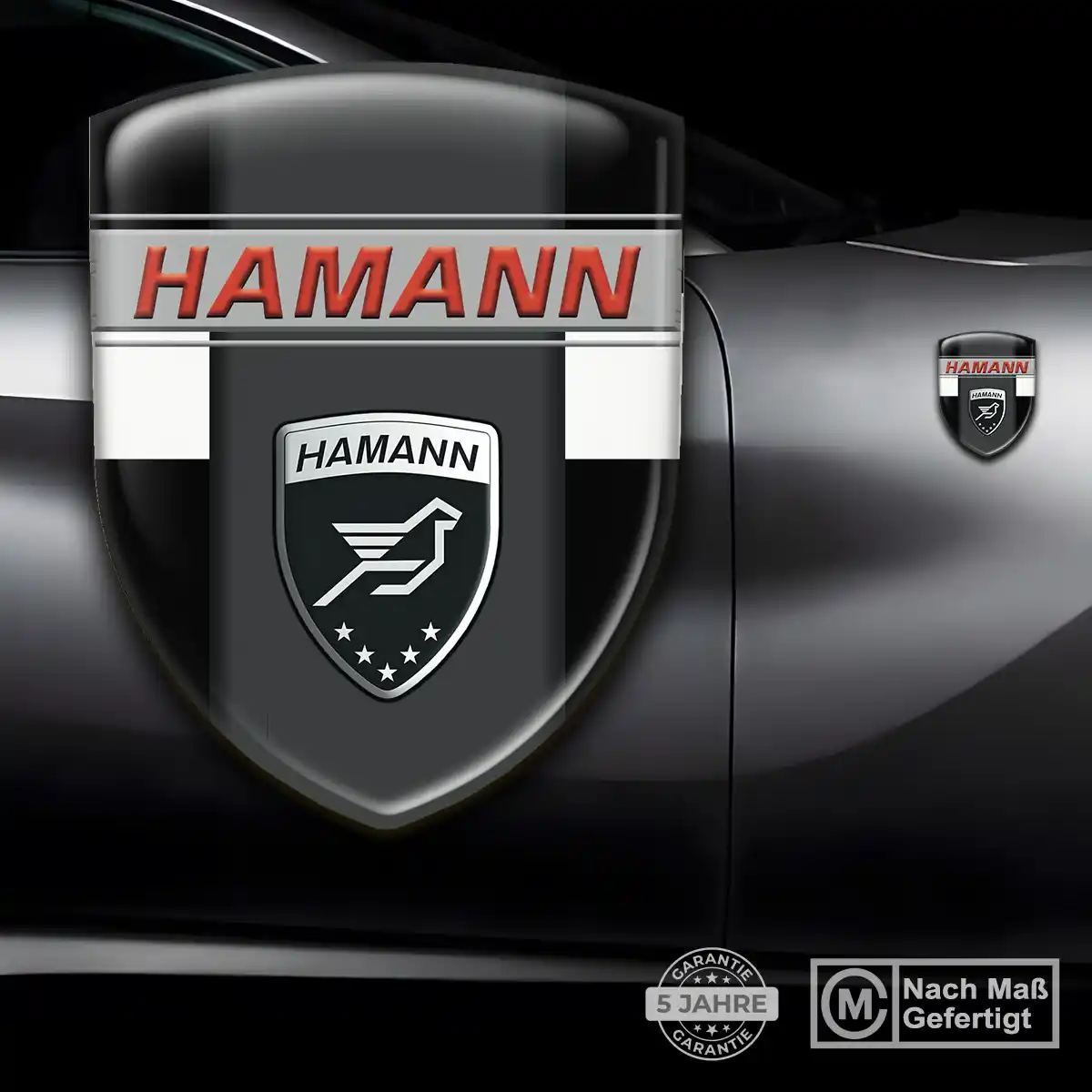 Hamann 3D Gel Aufkleber Wappen Auto Premium-Edition