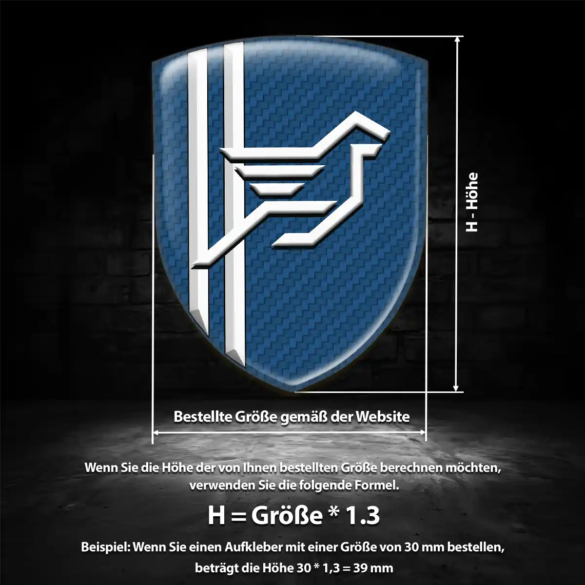Hamann 3D Gel Aufkleber Wappen Überzeugende Qualität