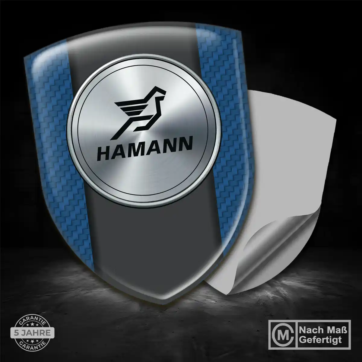 Hamann 3D Gel Aufkleber Wappen Edles Design